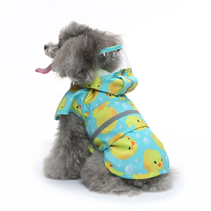 R6 IMPERMÉABLE CHUBASQUERO PATITOS PARA PERROS