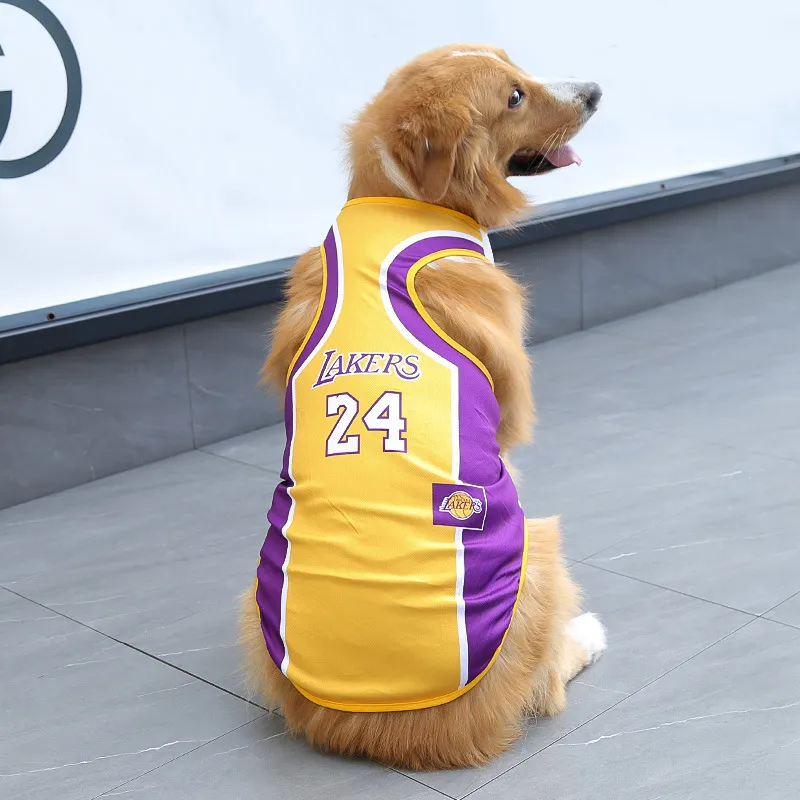 R17 Jersey de Lakers Basketball Para Perros