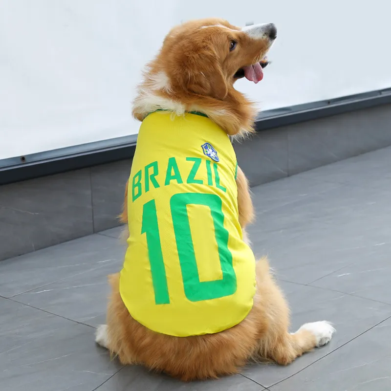 R18 - Jersey de Brazil Para Perro